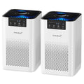 AromaRoom Air Purifiers for Bedroom, AP102-White, 2Packs, Dorm, Apartment