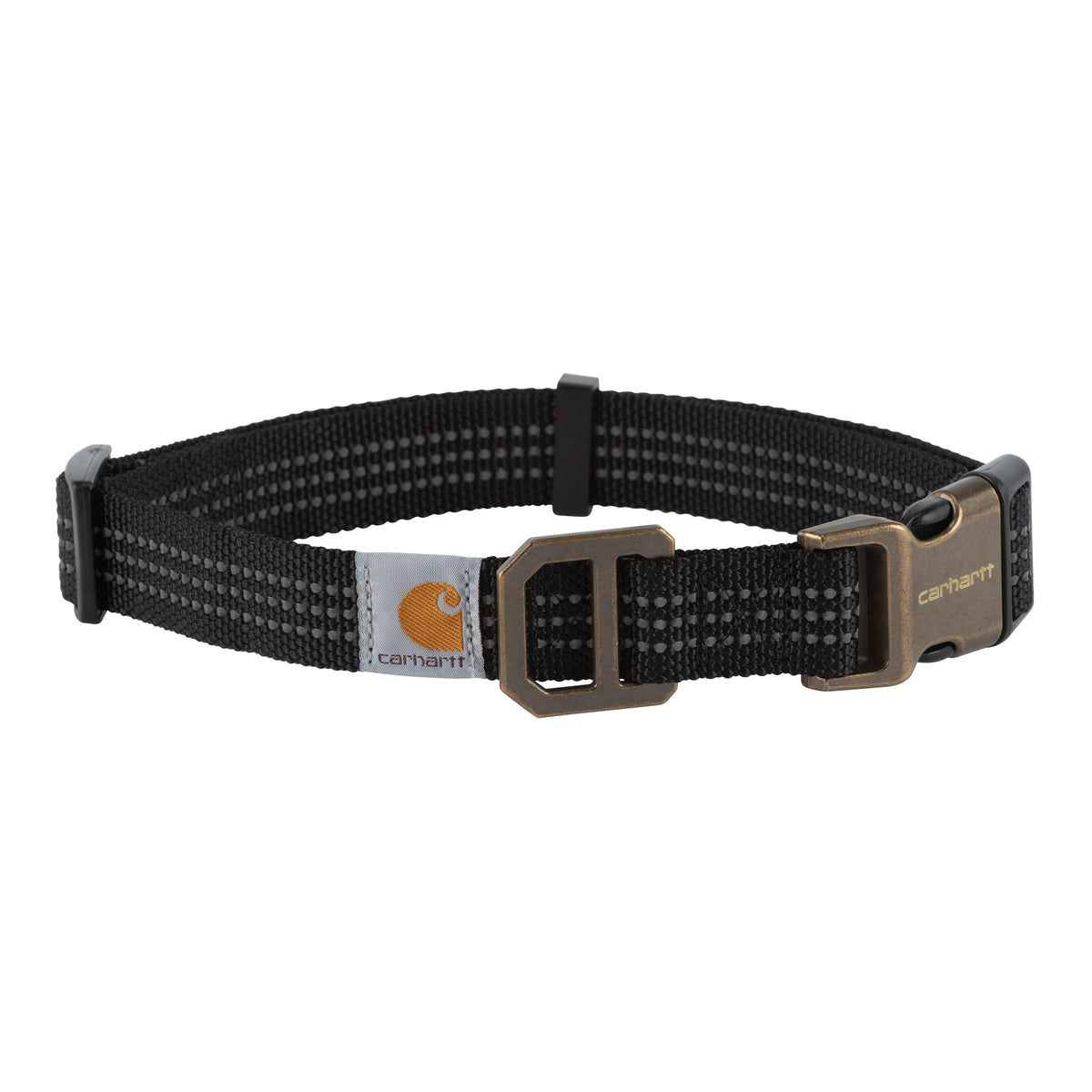 Carhartt Nylon Duck Dog Collar, Fully Adjustable Durable 2-Ply Cordura Nylon Canvas Collars for Dogs, Brite Lime, Large