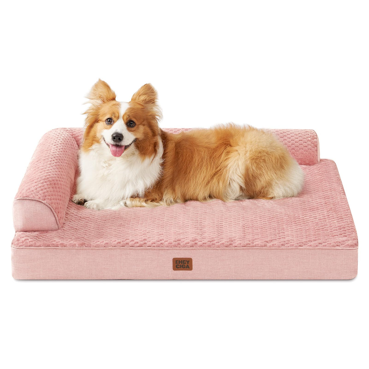 EHEYCIGA Orthopedic Dog Bed Medium Size, Memory Foam Dog Bed, Navy Blue