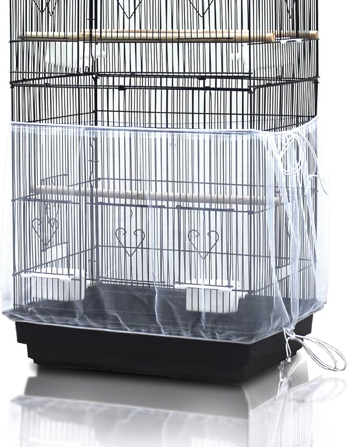 ASOCEA Bird Cage Seed Catcher,Universal Bird Cage Cover Skirt