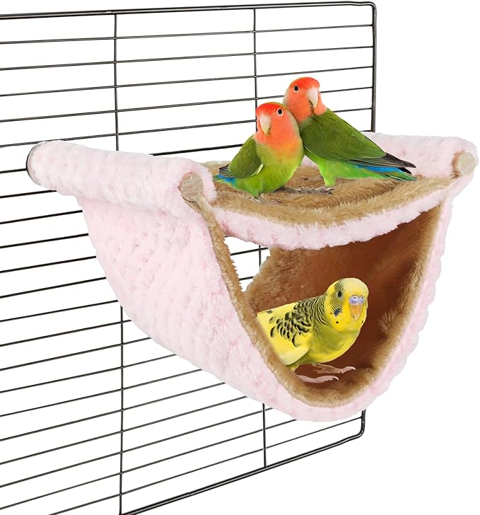 BWOGUE Bird Nest Bed Hanging Hammock, Parakeet Bed for Cage, Cockatiel Bed