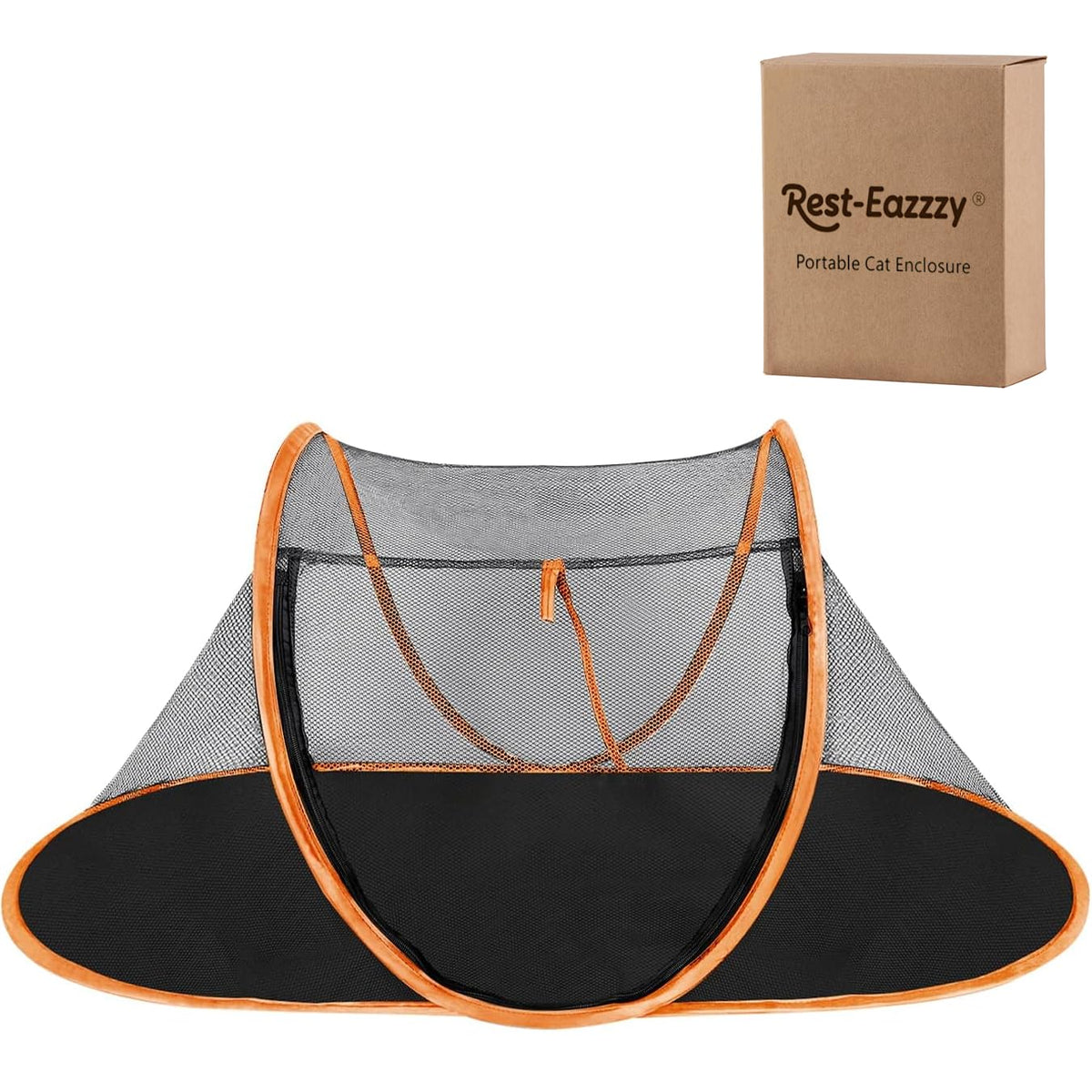 Cat Tent Outdoor, Pet Enclosure Tent Suitable for Cats and Small Animals, Indoor Playpen Portable Exercise Tent with Carry Bag（Black）