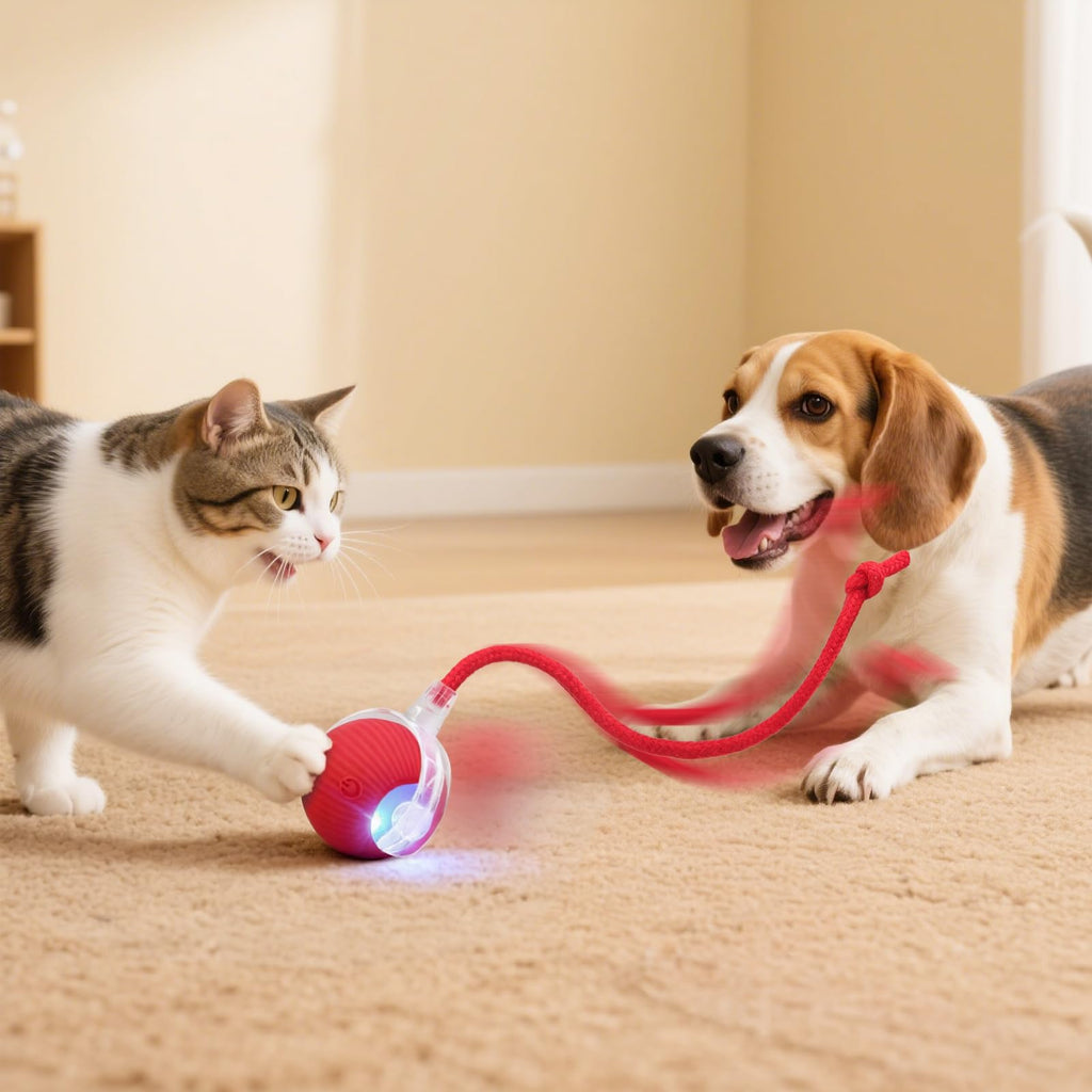 Interactive Automatic Rolling Electronic Stimulation Chase Ball Cat Dog Toy
