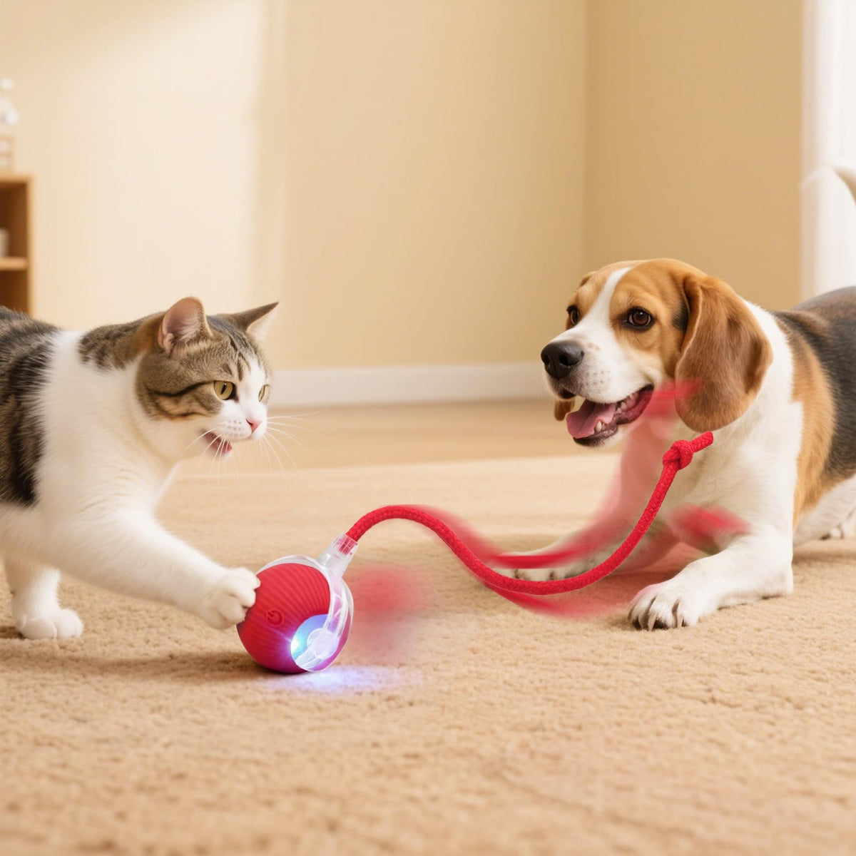 Interactive Automatic Rolling Electronic Stimulation Chase Ball Cat Dog Toy