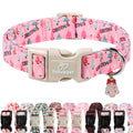 Babole Pet Nylon Dog Collar - Adjustable Orange Soft Webbing Dog Collars for Small Medium Large Dogs Boy Girl Puppy Collar with Safety Metal Buckle XS
