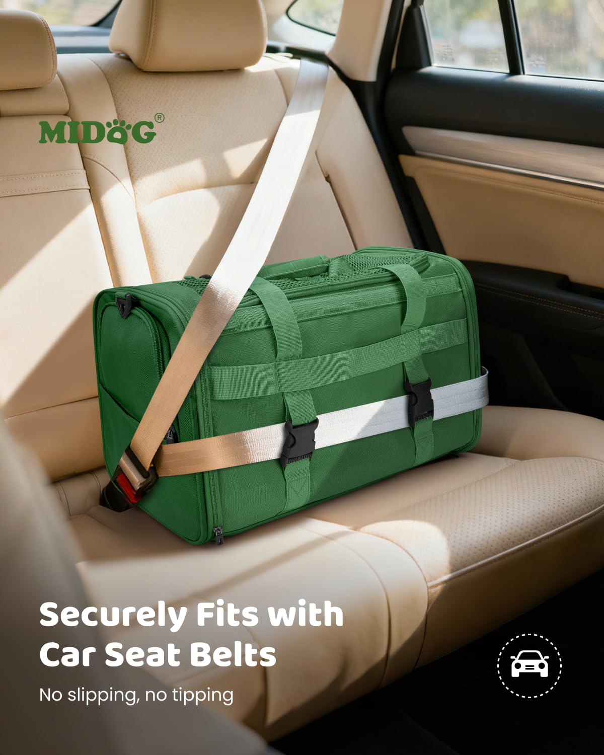 MIDOG Cat Carrier Soft for Small-Medium Cats Up to 15lbs, Airline Approved