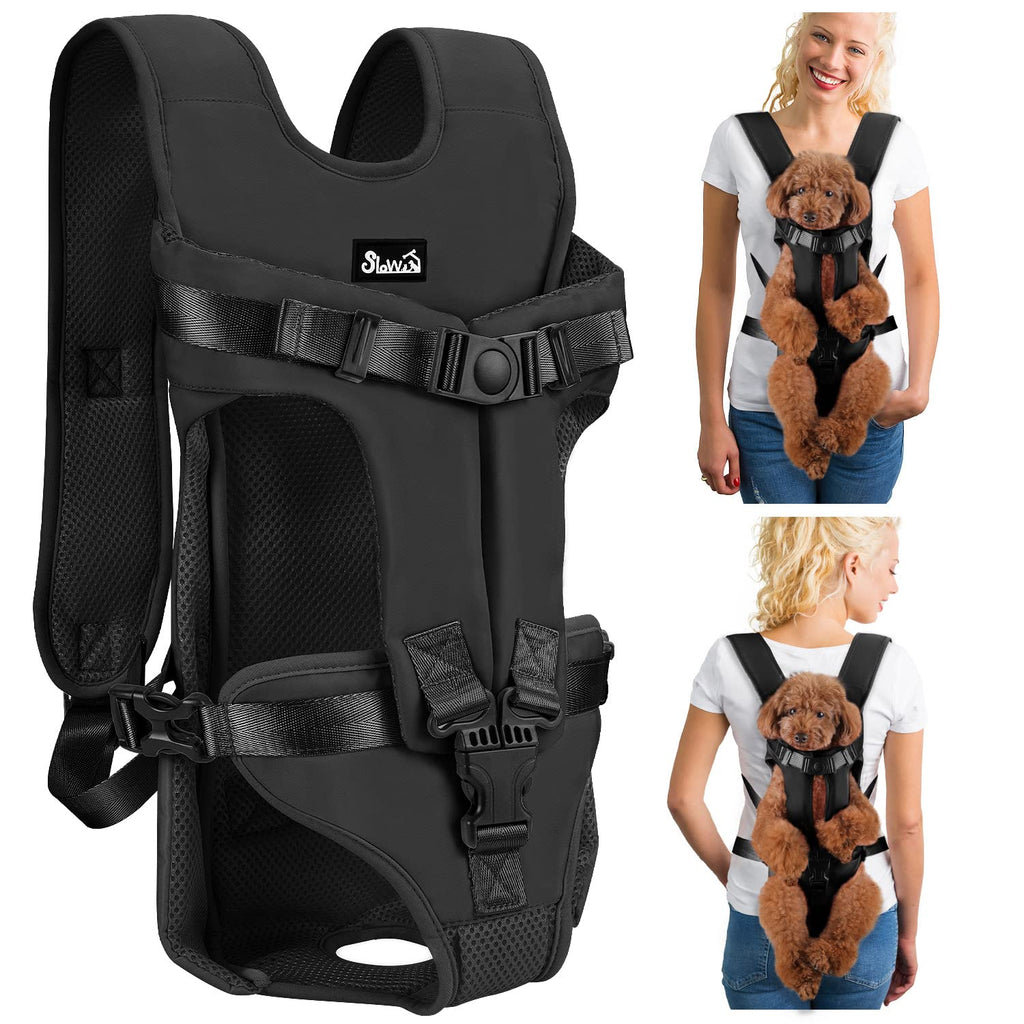 Lukovee Dog Backpack Carrier, Adjustable Front Carrier for Small Breeds