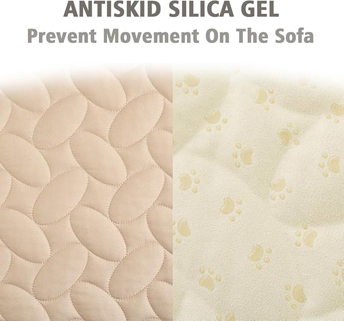 Ameritex Pet Bed Cover Dog Bed Blanket for Sofa and Furniture Waterproof New Pattern Design (40x50 Inch, Beige)