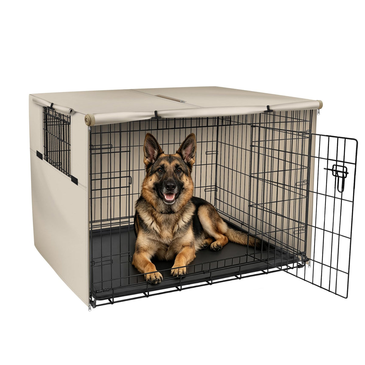 Explore Land Dog Crate Cover, 36 inches, Grey