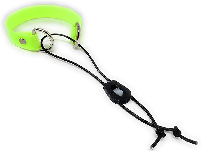 Sparky Pet Co Surefit 1 Inch Bungee Dog Collar, Waterproof Biothane E-Collar Replacement Strap with Nexus Wheel Lock, Fits Garmin, Dogtra, SportDOG & Educator (Yellow)