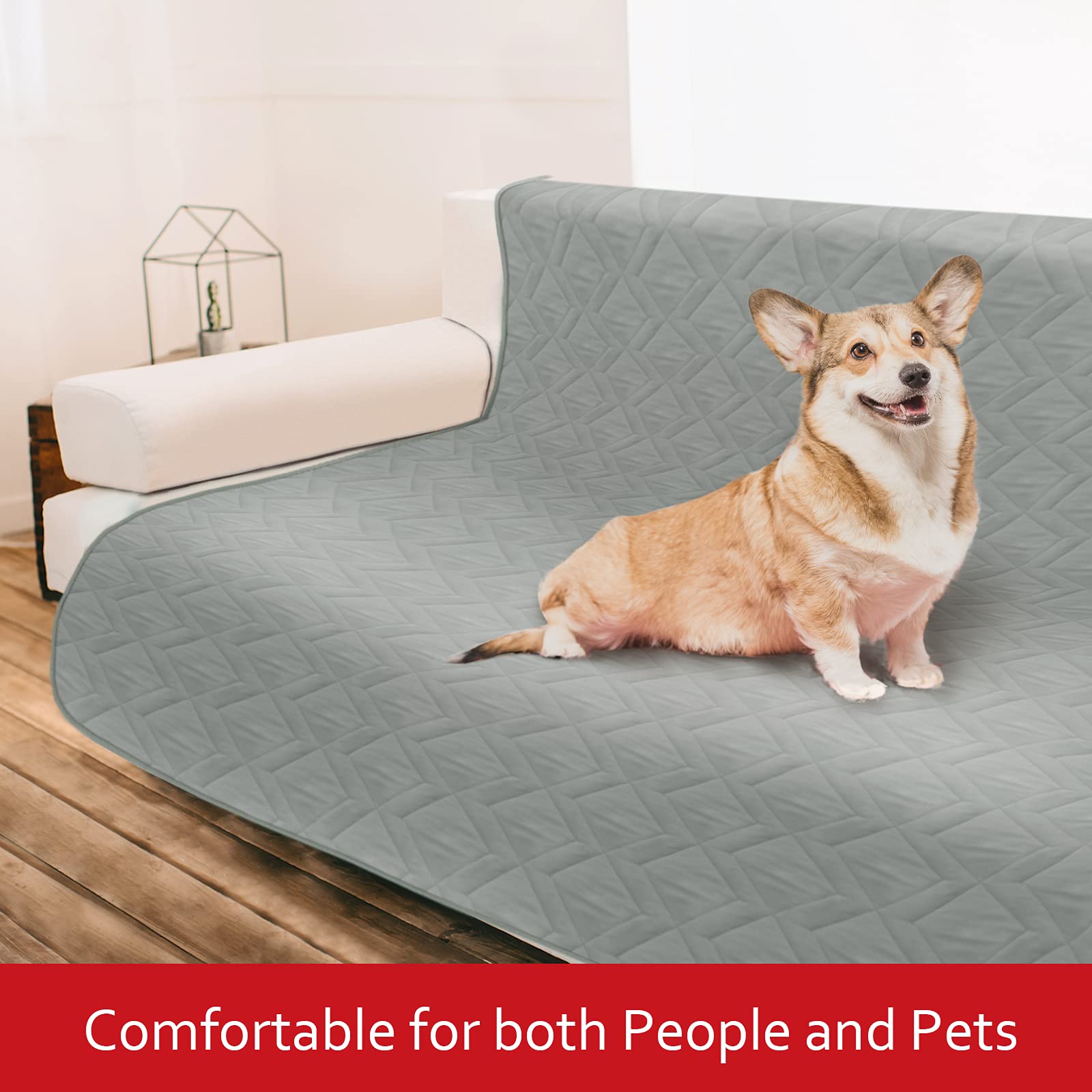 Moonsea Waterproof Dog Bed Cover Antislip Pet Blanket Sofa Couch Furniture Protector Cover for Kids Children Dog Cat(52" X 82")