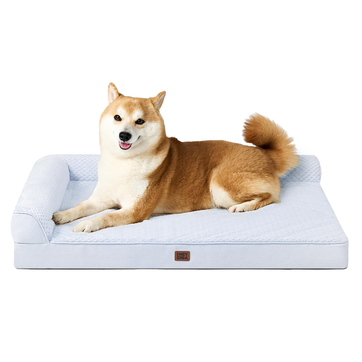 EHEYCIGA Orthopedic Dog Bed Medium Size, Memory Foam Dog Bed, Navy Blue