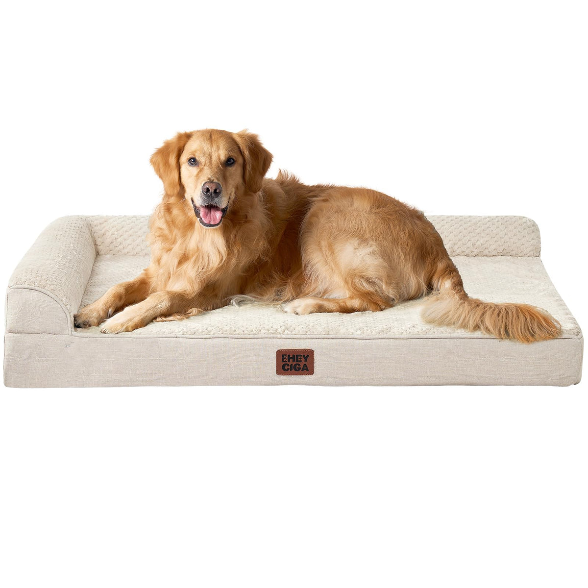 EHEYCIGA Orthopedic Dog Bed Medium Size, Memory Foam Dog Bed, Navy Blue