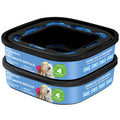 Genie Refill Bags for Cat Dog 2 Pack - Total 56FT Lasts Up to 8 Months - 2026 New Superior Odor Control for Dog Poop Cat Litter Bags - Pet Waste Refill Bags Fits Pet Genie and Litter Genie Pails