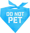 Do Not Pet Dog Bandana (Turquoise, XS 157)