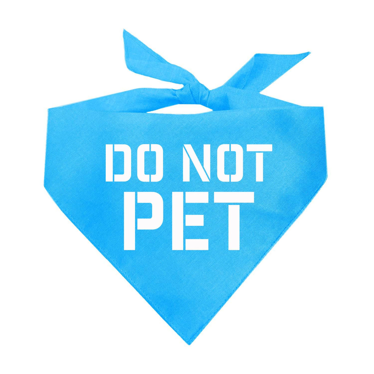 Do Not Pet Triangle Dog Bandana
