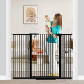 Fairy Baby 40.5" Extra Tall Baby Gate for Stairs 40.6"-54.7" Wide Dog Gate