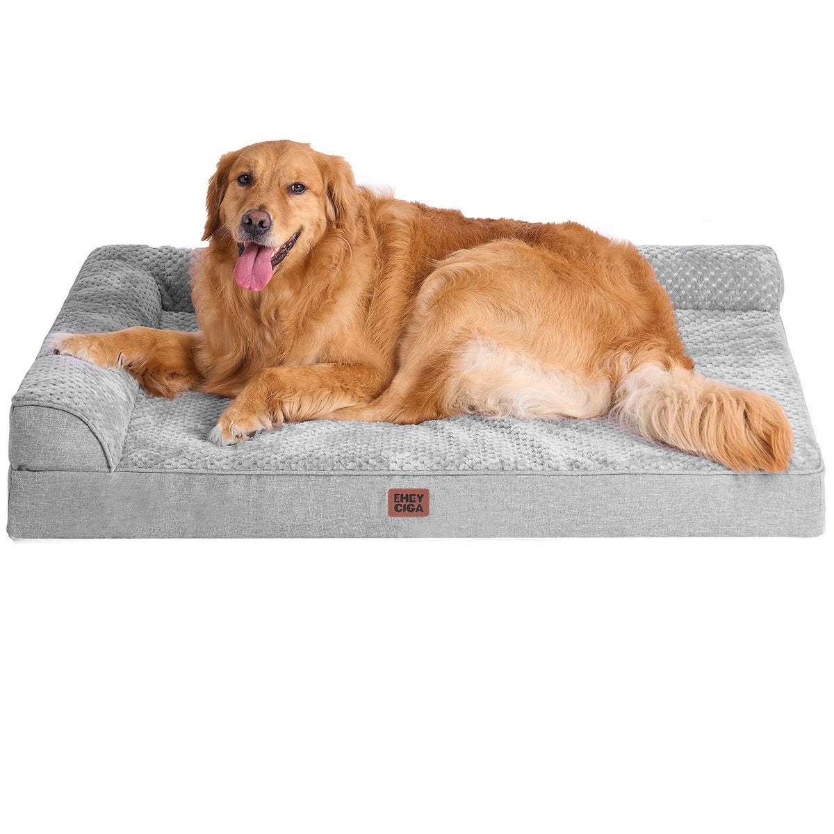 EHEYCIGA Orthopedic Dog Bed Medium Size, Memory Foam Dog Bed, Navy Blue