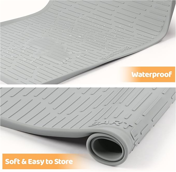 Silicone Cat & Dog Food Mat 40" x 22" Pet Feeding Mat for Food and Water