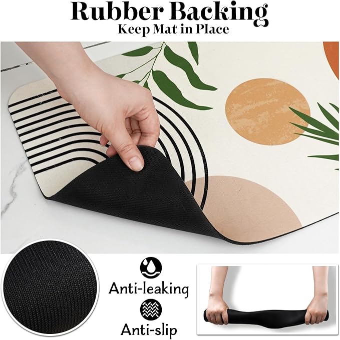 Dog Food Mats for Floors, Absorbent Dog Bowl Mat for Food and Water Dispenser, Quick Dry Cat Food Mat Pet Supplies