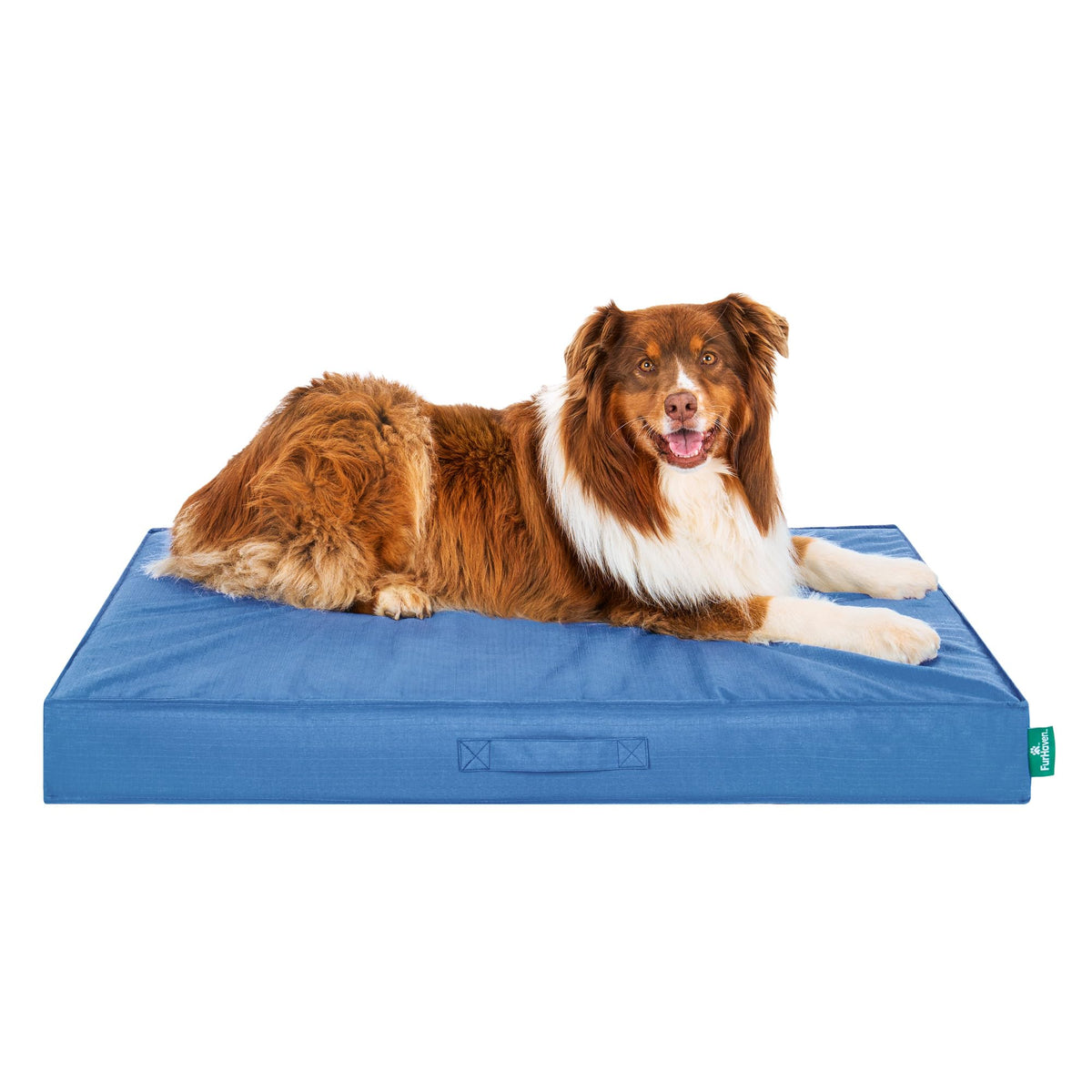 Furhaven Water-Resistant Cooling Gel Dog Bed for Large/Medium Dogs w/ Removable Washable Cover, For Dogs Up to 55 lbs - Indoor/Outdoor Logo Print Oxford Polycanvas Mattress - Forest, Large