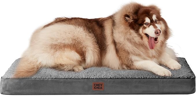 EHEYCIGA Orthopedic Dog Bed Extra Large with Removable Washable Cover, 41IN — 50*36*4 inches