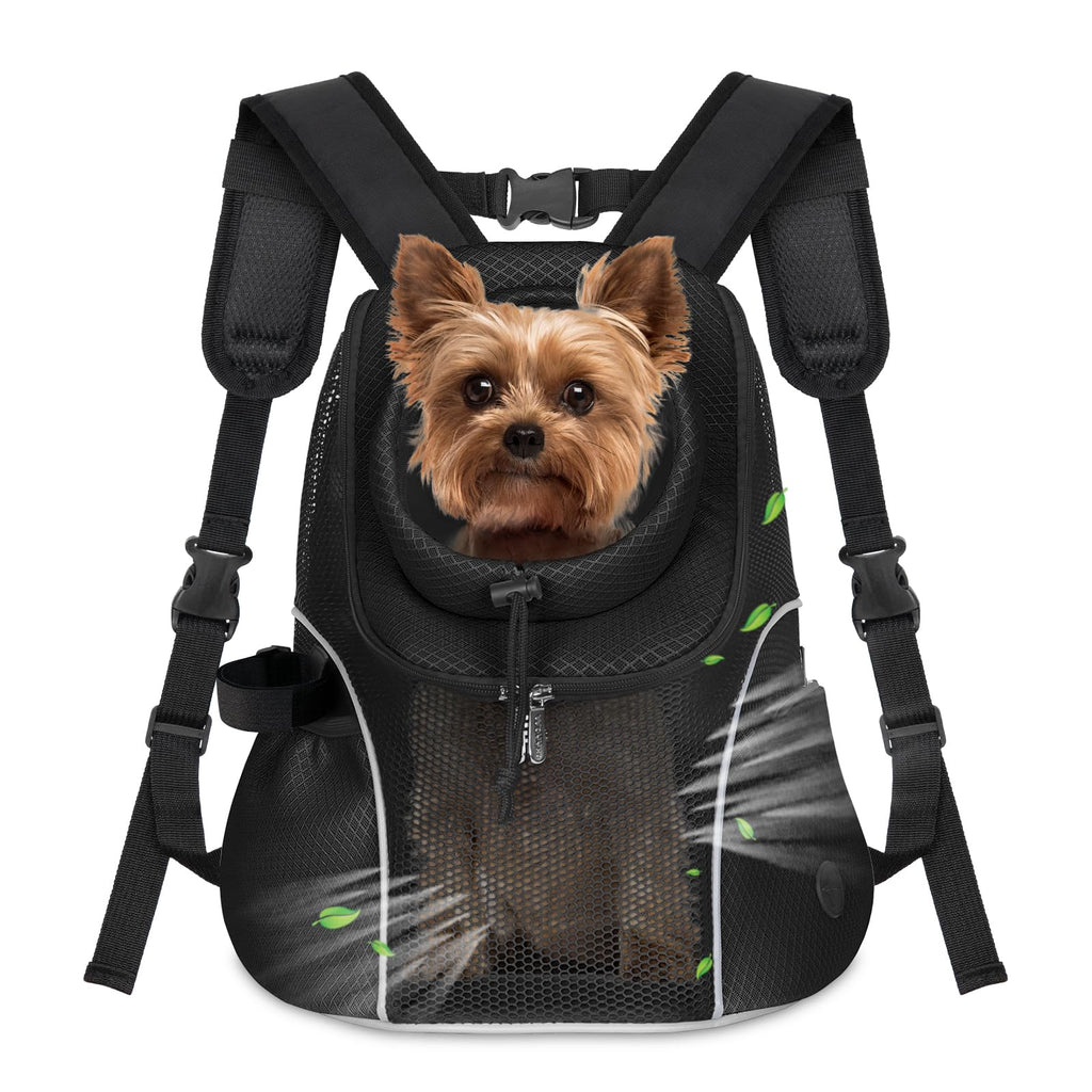 WOYYHO Pet Dog Carrier Backpack, Ventilated Mesh Small Dog Front Backpack