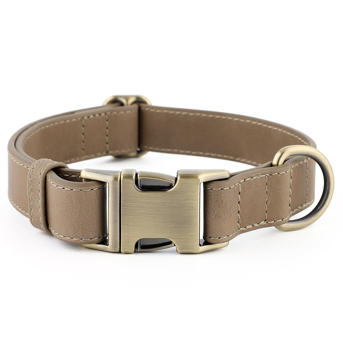 Plutus Pet Genuine Leather Dog Collar, Adjustable and Skin-Friendly