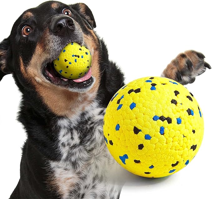 Kimee Dog Balls Tennis Balls Dog Chew Toys for Aggressive Chewers 3.15''