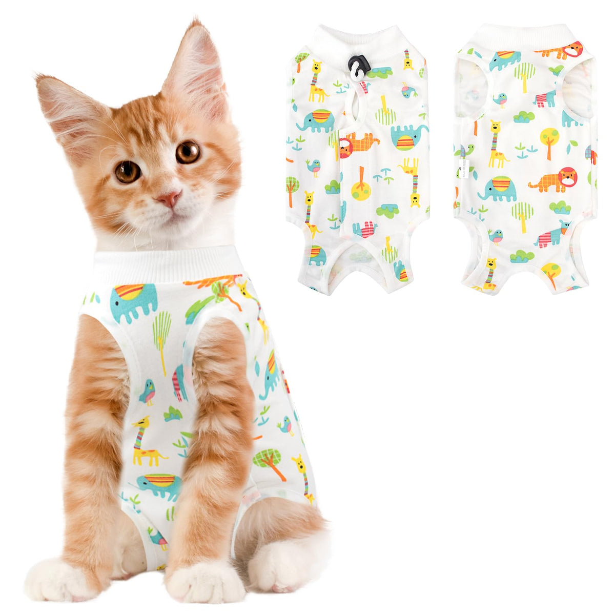 Coppthinktu Cat Recovery Suit Female Cat Onesie After Surgery Anti Licking
