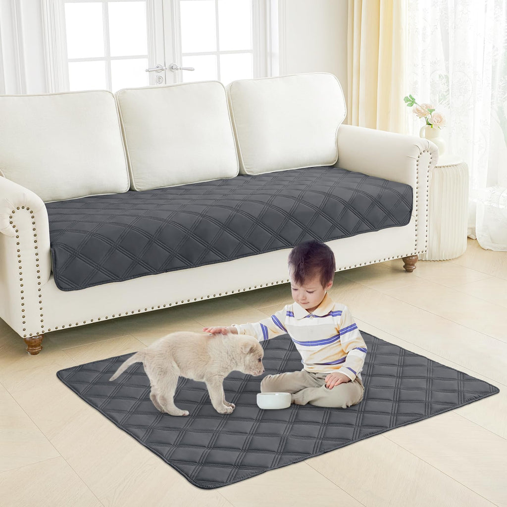 Smiry Waterproof Dog Bed Cover, Reversible Pet Blanket for Sofa Couch