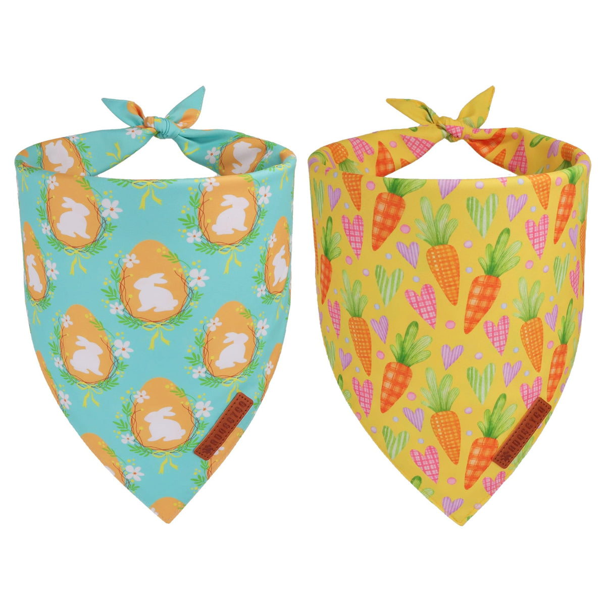 ADOGGYGO Pink Floral Dog Bandanas Girl, Cute Daisy Bandana, X-Large