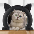 Wordcam X-Large Cat Door Interior Door for Pets 14-30lbs, No-Flap, Black