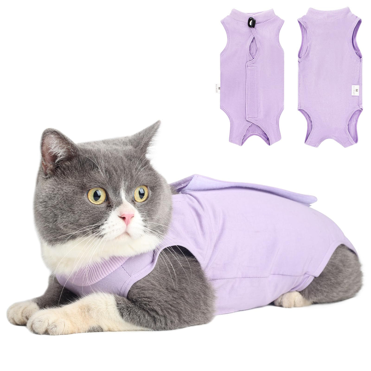 Coppthinktu Cat Recovery Suit Cat Onesie After Surgery for Abdominal Wounds