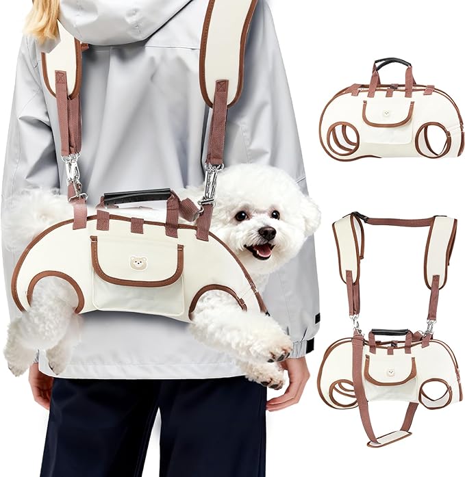 Hands Free Dog Backpack Carrier for Small Dogs Shoulder Sling Backpack