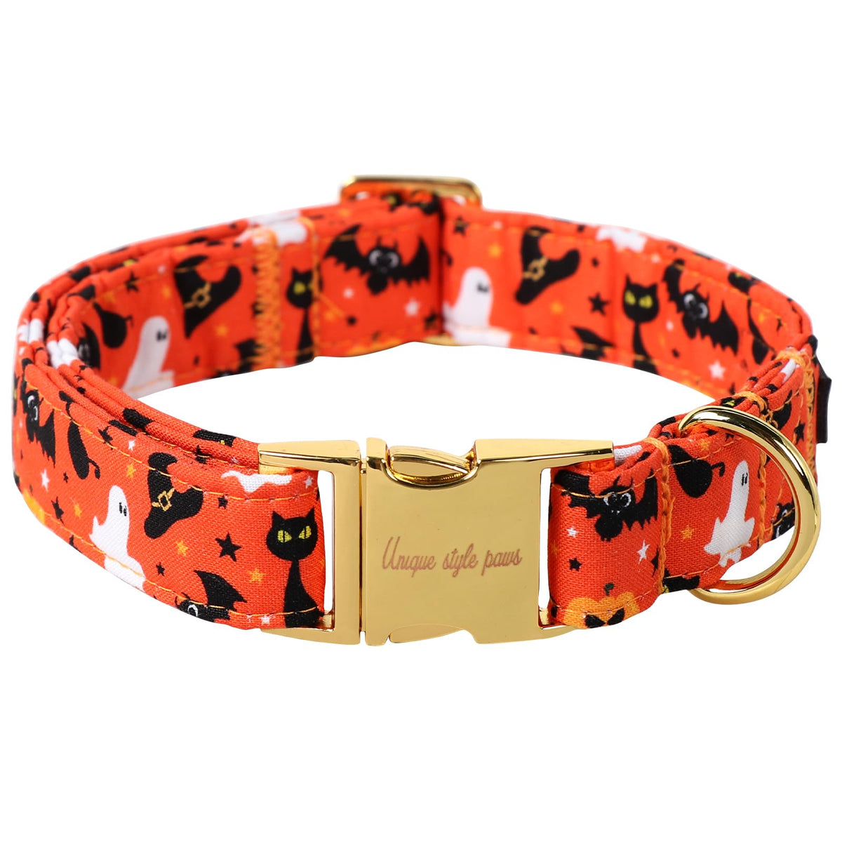 Unique Style Paws Metal Buckle Painting Banana Leaves Collar Gift - Durable & Cute for Small, Medium & Large Dogs
