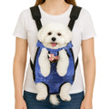 Mosago Dog Backpack Carrier, Front Chest Carrier for Small Dogs, Blue, L
