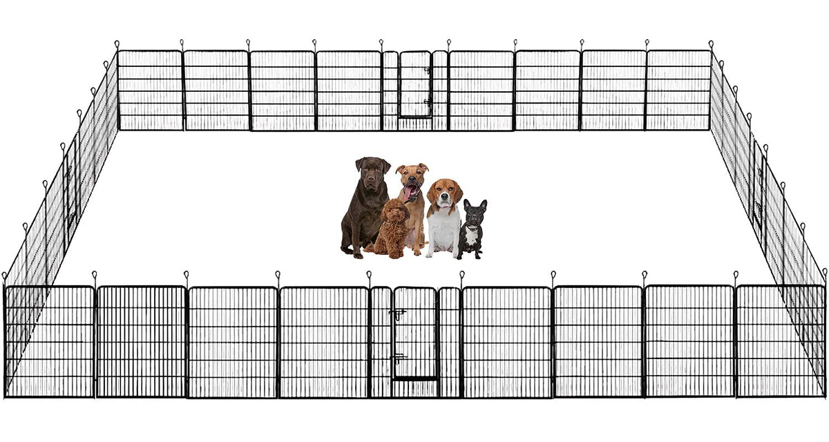 BestPet | Dog Playpen | 40", 12 Panels | Heavy Duty Metal Pet Exercise Pen