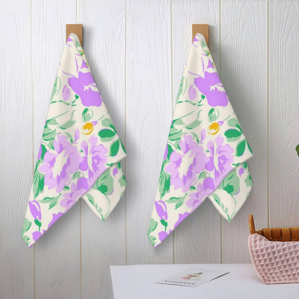 amepay Colorful Bird Hand Towels - 2 Pack, 14.5" X 28",Soft Microfiber Polyester Towel Set with Watercolor Birds Pattern,for Fun Bathroom Kitchen Spa Hotel Decor Gifts Nature-Inspired Look