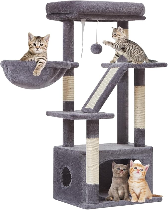 Taoqimiao Cat Tree, 38.5In Cat Tower for Indoor Cats, Suitable for Kittens
