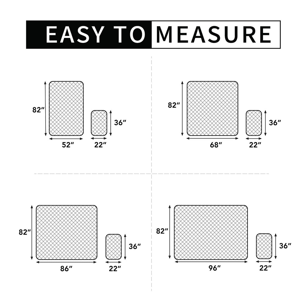 Easy-Going Waterproof Dog Bed Cover, Non-Slip Pet Blanket, 86x82in, Gray