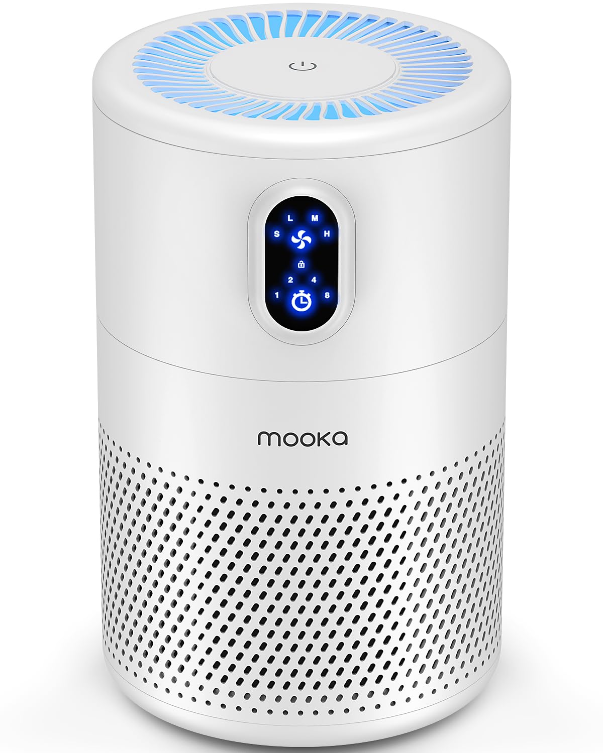 MOOKA Air Purifiers for Home Room up to 1076ft², True HEPA Filter, B-D02L