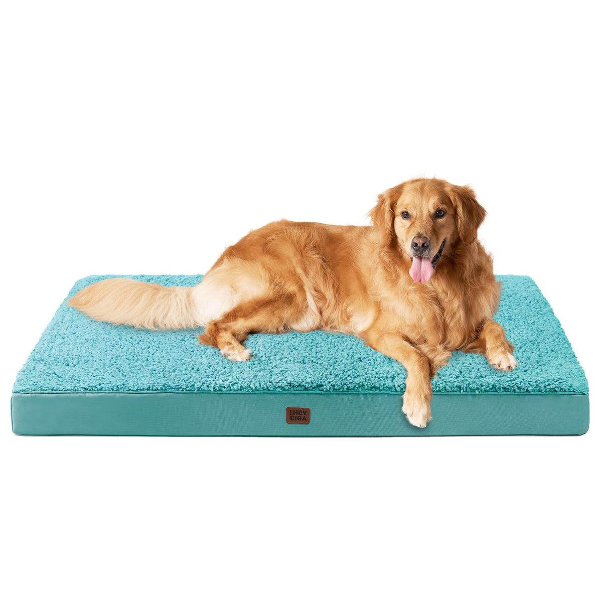 EHEYCIGA Orthopedic Dog Bed Large with Removable Washable Cover, 44IN Beige