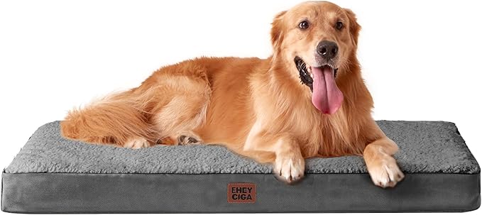 EHEYCIGA Orthopedic Dog Bed Extra Large with Removable Washable Cover, 41IN — 44*32*3.5 inches