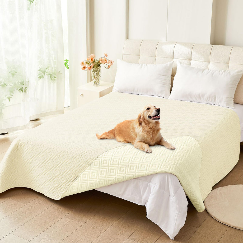 hyha Waterproof Reversible Dog Blanket, Pet Blanket for Sofa Couch