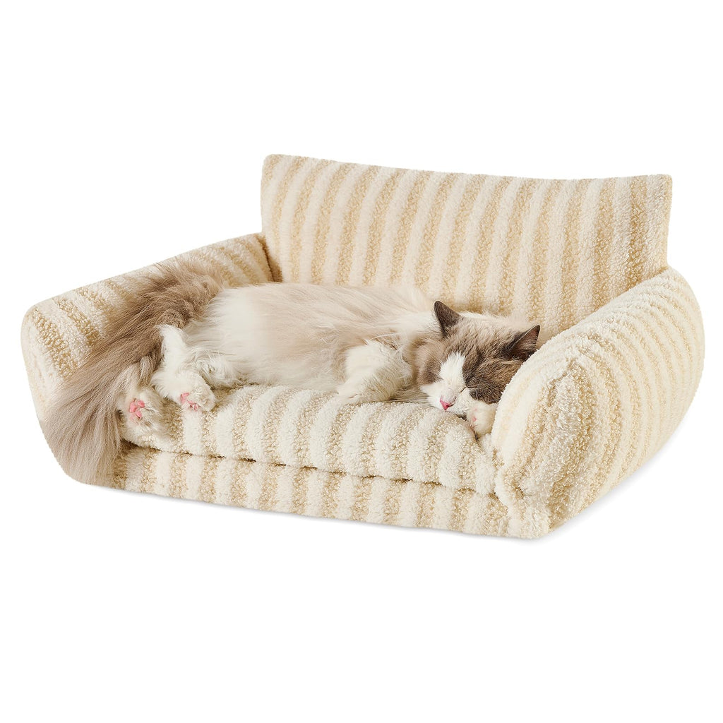 Hollypet Cat Bed Small Dog Orthopedic Couch Beds for Pets up to 20 lbs