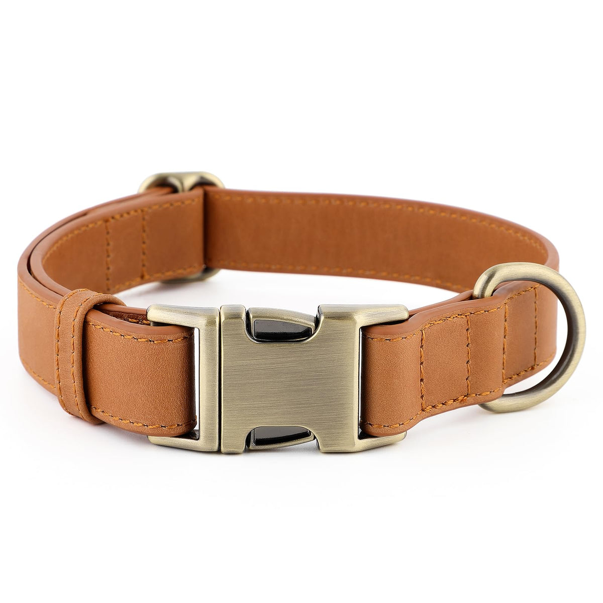 Plutus Pet Genuine Leather Dog Collar, Adjustable and Skin-Friendly