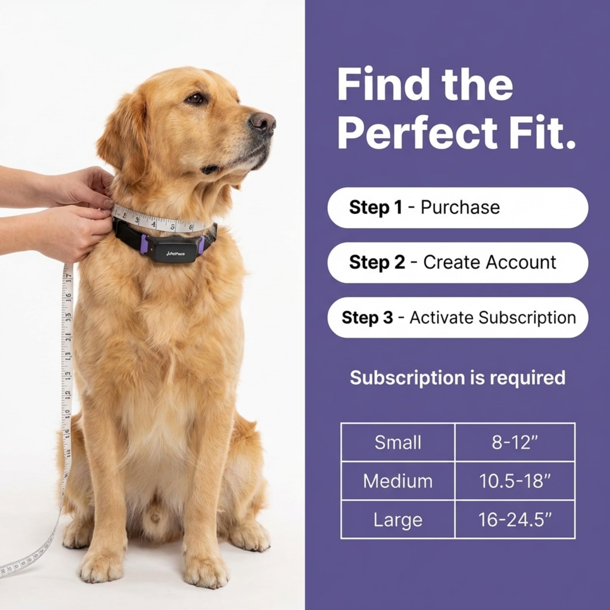 NEW Dog Health Monitor V3.0 by PetPace – AI Smart Collar with 24/7 Vital Signs, Pain & GPS Tracking, Telehealth AskaVet & Share With Your Vet, Smartwatch Sync – Subscription Required (Small)