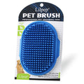 Dog Grooming Brush, Lilpep Pet Shampoo Bath Brush Soothing Massage Rubber Comb with Adjustable Ring Handle for Long Short Haired Dogs and Cats (Green, pack of 1)