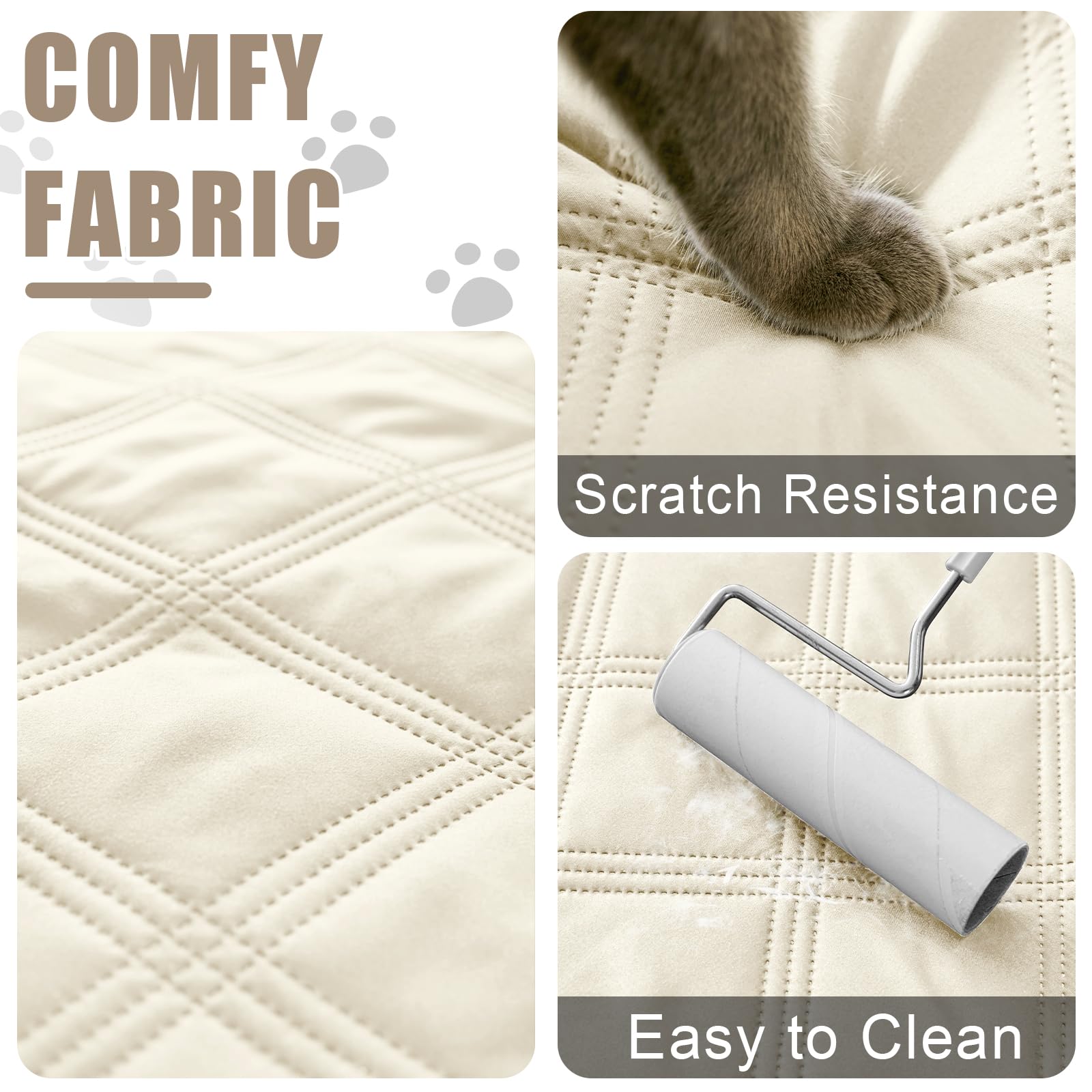Smiry Waterproof Dog Bed Cover, Reversible Pet Blanket for Sofa Couch